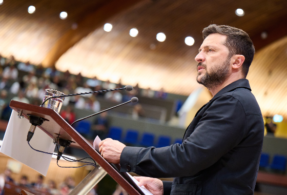 Зеленський на сесії ПАРЄ: нам необхідні не тільки озброєння, але й справедливий трибунал для агресора.