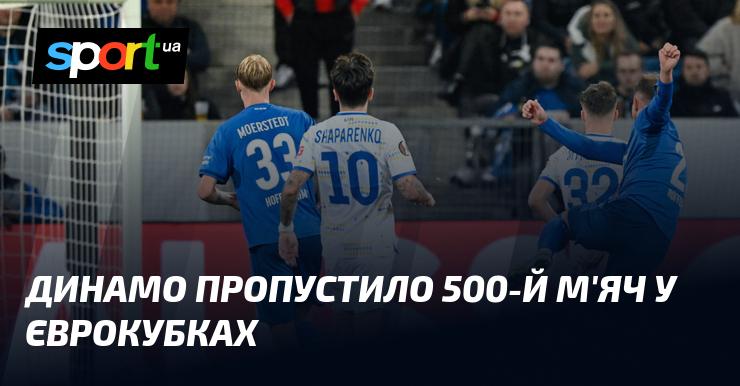 Динамо стало жертвою 500-го гола у єврокубкових змаганнях.