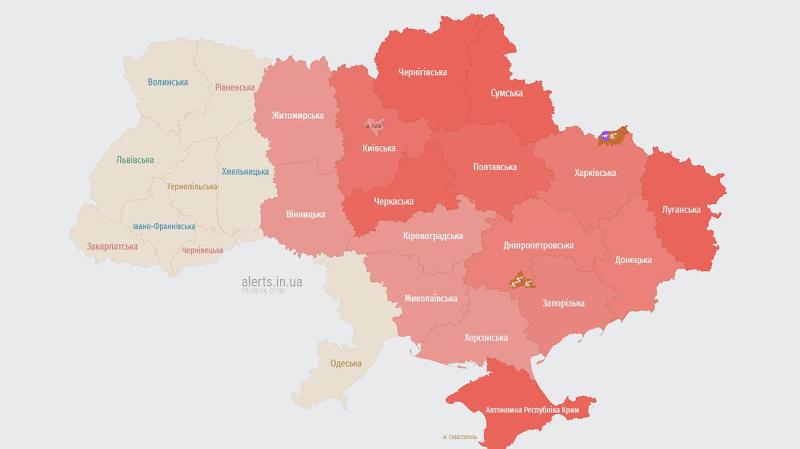 Росія здійснила ракетні удари, оголошено тривогу в 15 регіонах - Повітряні сили.