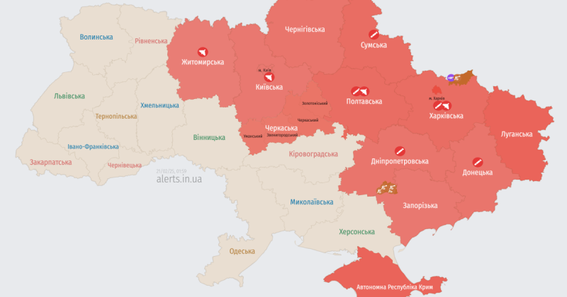 Росія здійснює напад на Україну за допомогою ударних безпілотників: карта тривожних сигналів.