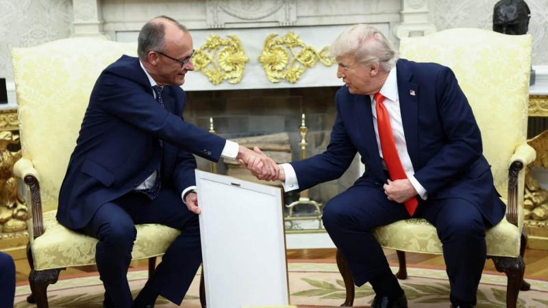 Мерц отримав задоволення від своєї зустрічі з Трампом у Білому домі.