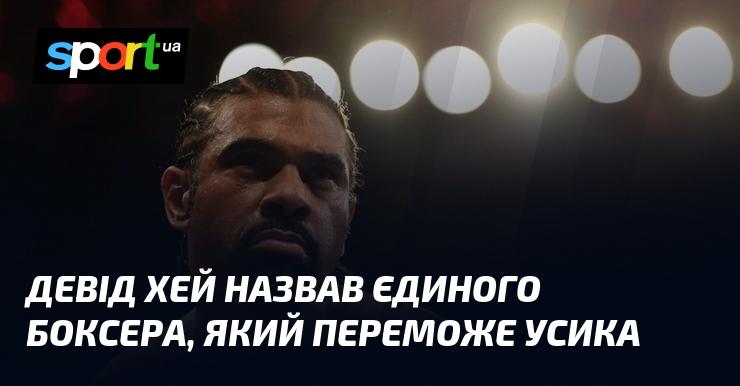 Девід Хей визначив єдиного боксера, здатного обіграти Усика.