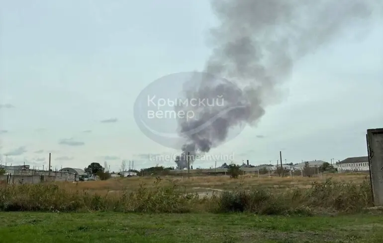 У Феодосії сталася пожежа на нафтобазі: російська сторона повідомила про проведення 