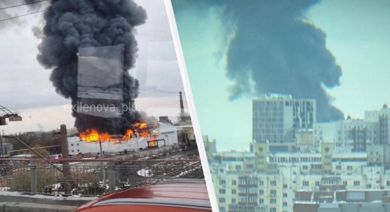 В Росії спалахнула пожежа на підприємстві, що виробляє електроніку для військових (відео)