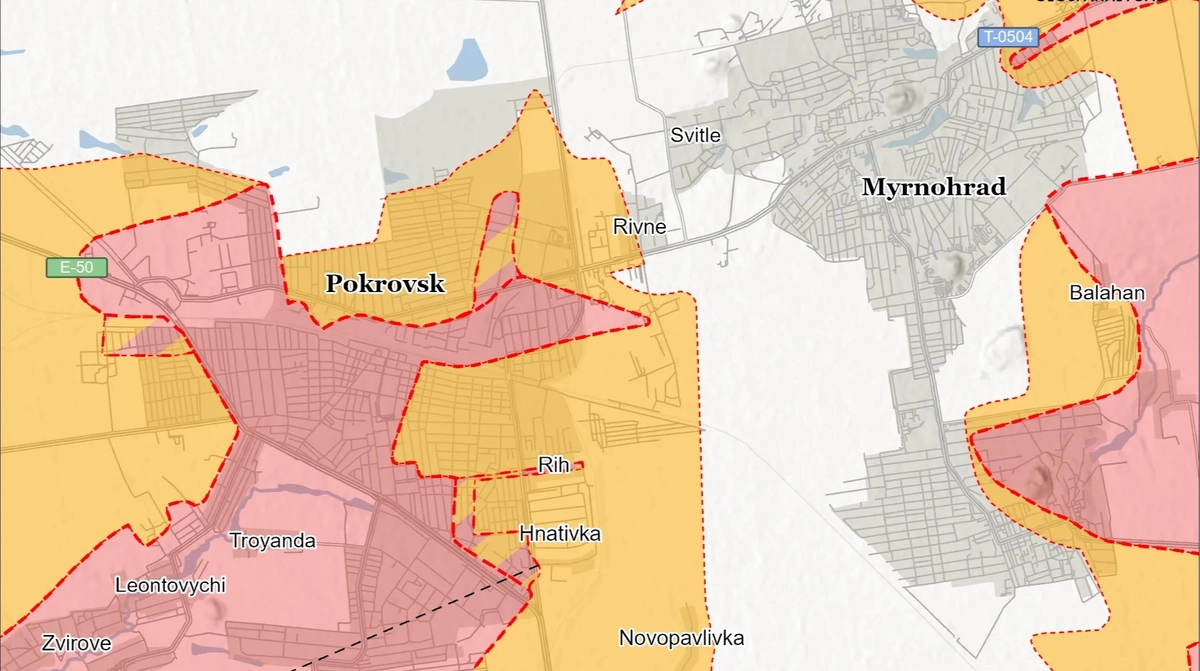 Інститут вивчення війни (ISW) здійснив аналіз обстановки в регіонах Покровська та Мирнограда.