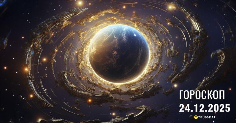 Гороскоп на 24 грудня: Тельцям варто контролювати свої емоції, а Терезам рекомендується покладатися на свою інтуїцію.