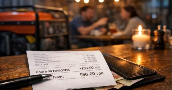 Ресторани будуть зобов'язані сплачувати штрафи за додаткову плату за використання генератора, якщо не попередять про це своїх клієнтів.