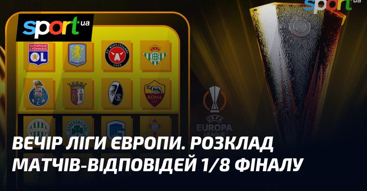 Вечір Ліги Європи: розклад поєдинків-відповідей 1/8 фіналу.